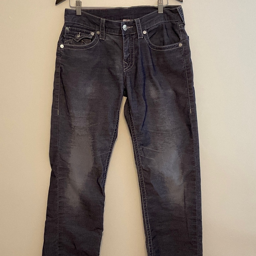 TRUE RELIGION blue corduroy jeans